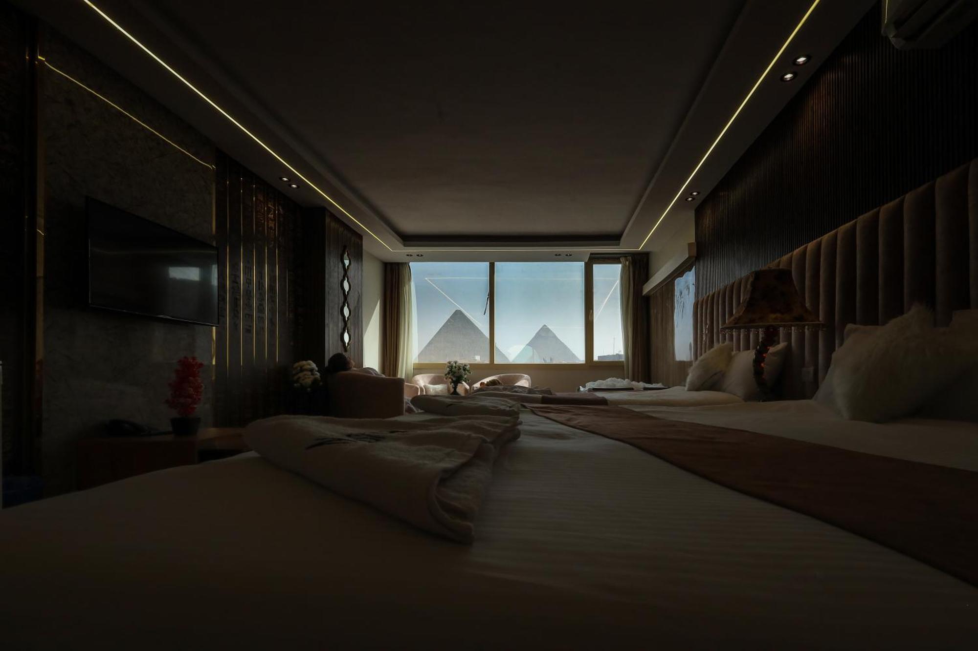 The Muse Pyramids Inn Kafret el-Gabal Exteriér fotografie